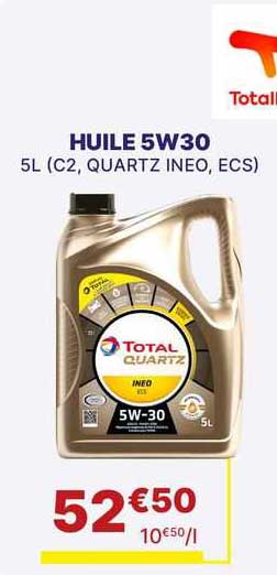huile 5w30 total quartz ineo ecs