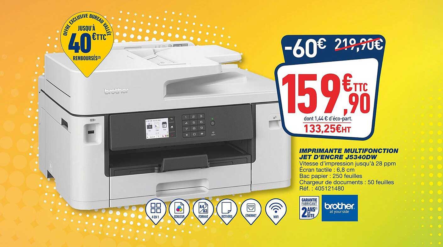 imprimante multifonction jet d'encre j5340dw
