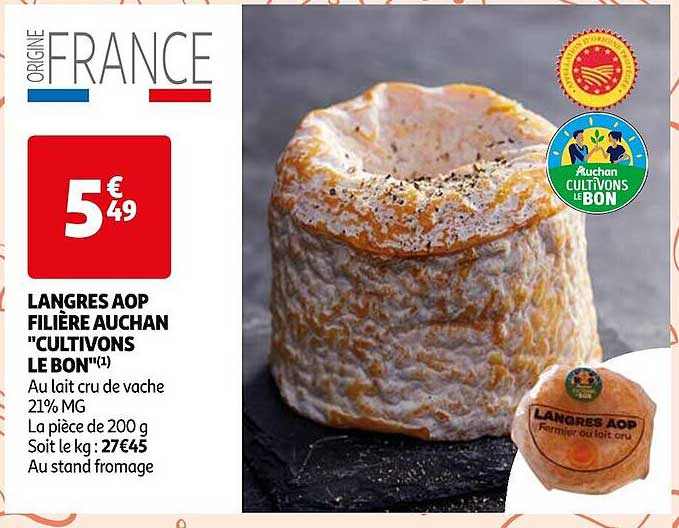 langres aop filière auchan "cultivons le bon"
