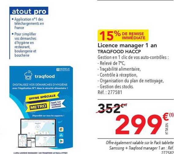 licence manager 1 an traqfood haccp