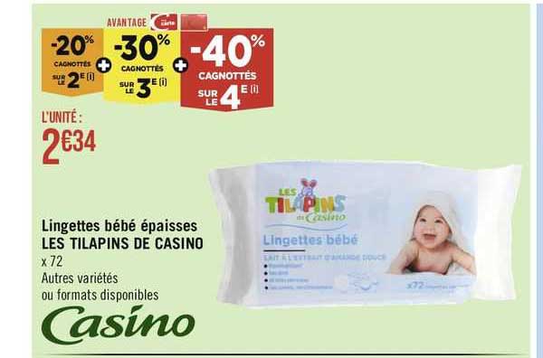 lingettes bébé épaisses les tilapins de casino