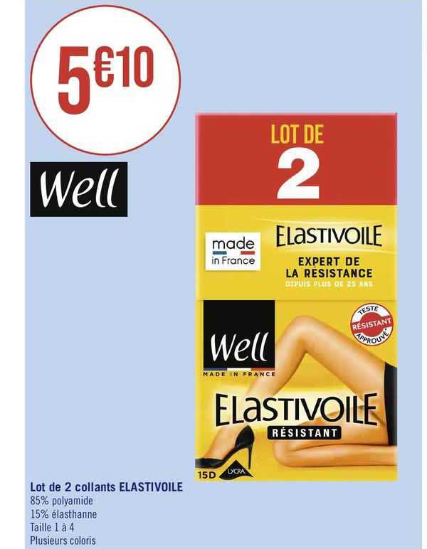 Lot De 2 Collants Elastivoile Well