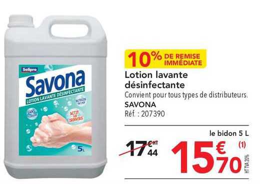 Lotion Lavante Désinfectante Savona