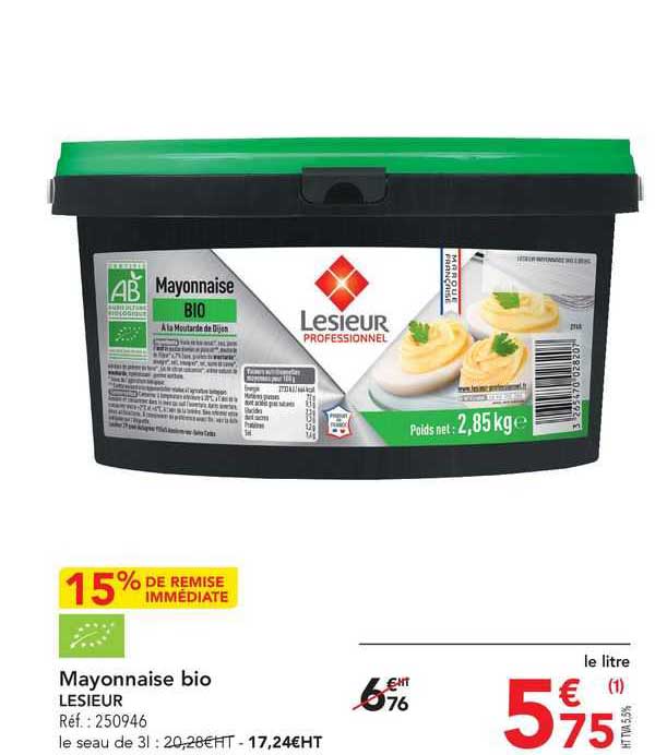 Mayonnaise Bio Lesieur