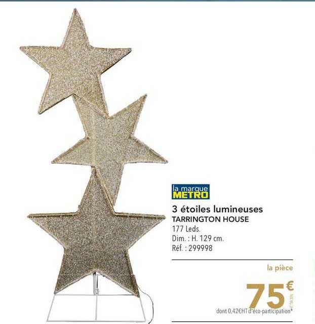 metro 3 étoiles lumineuses tarrington house