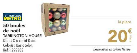 metro 50 boules de noël tarrington house
