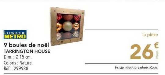 metro 9 boules de noël tarrington house