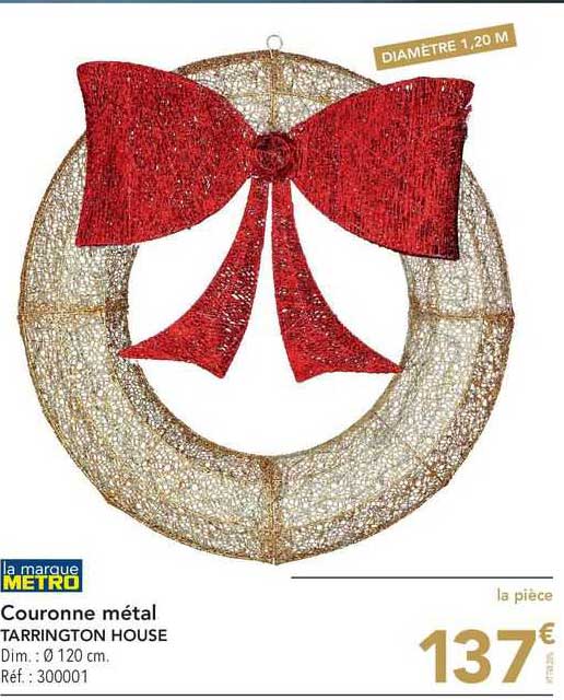 metro couronne métal tarrington house