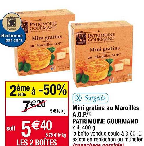 Mini Gratins Au Maroilles Aop Patrimoine Gourmand