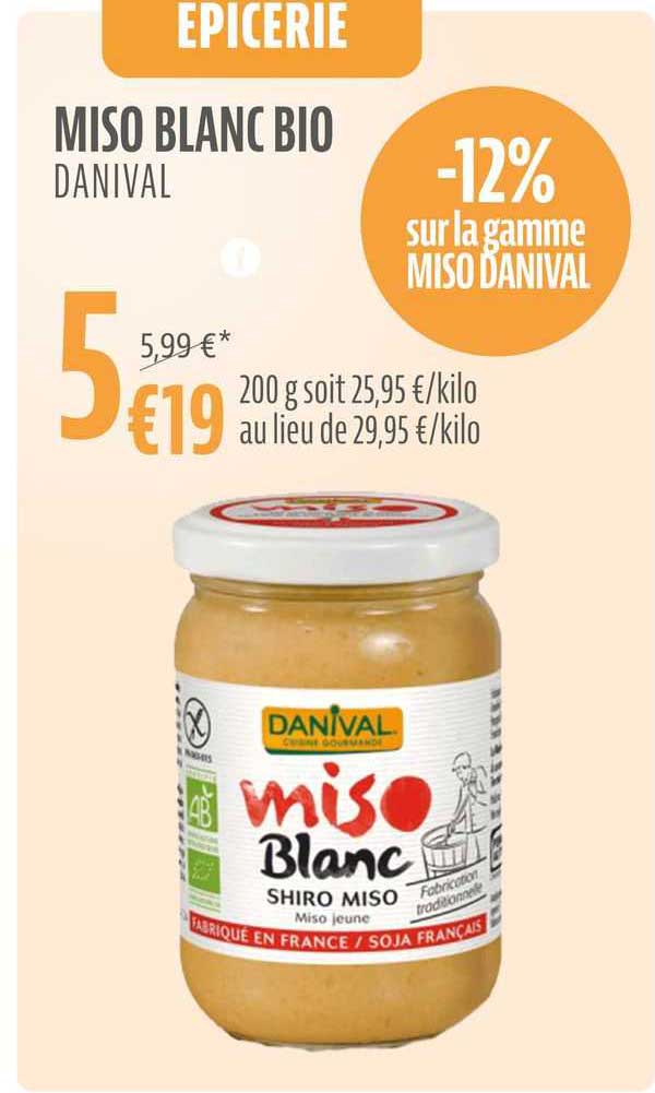 miso blanc bio danival