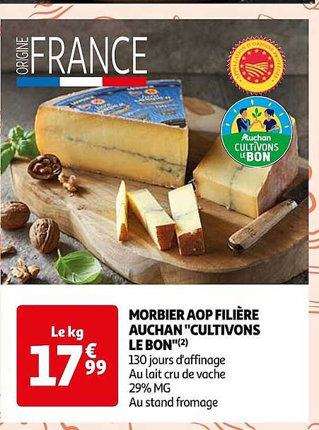 morbier aop filière auchan "cultivons le bon"