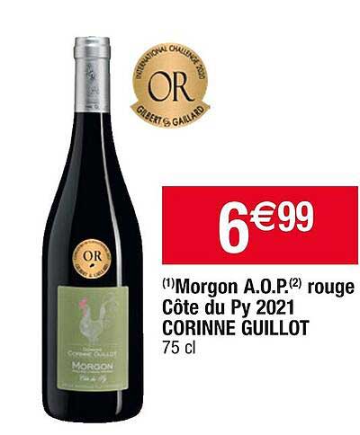 morgon aop rouge côte du py 2021 corinne guillot