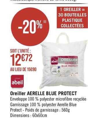 Oreiller Aerelle Blue Protect Abeil