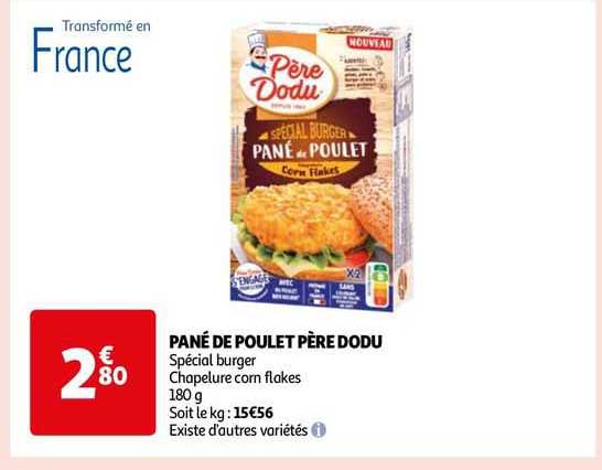 pané de poulet père dodu
