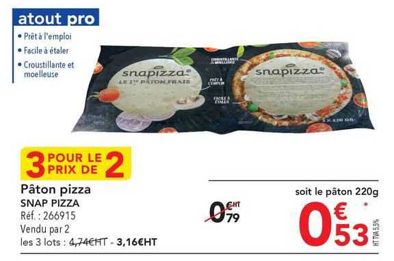 pâton pizza snap pizza