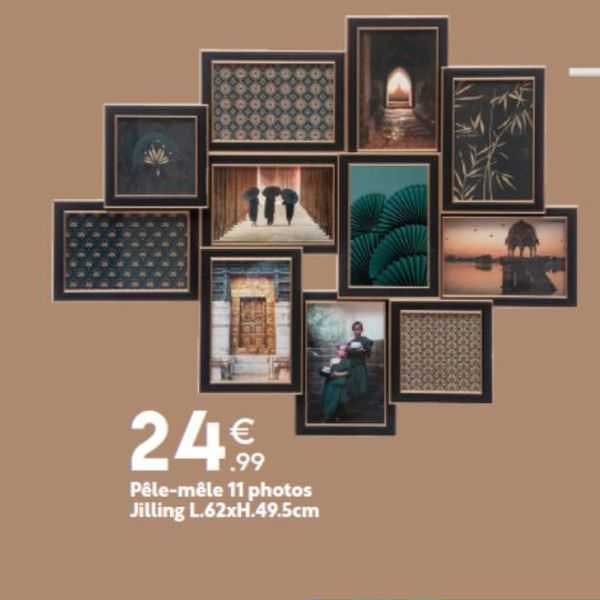 pêle-mêle 11 photos jilling l.62 x h.49.5 cm