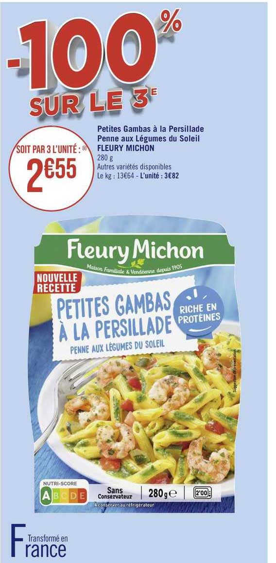 petites gambas à la persillade fleury michon
