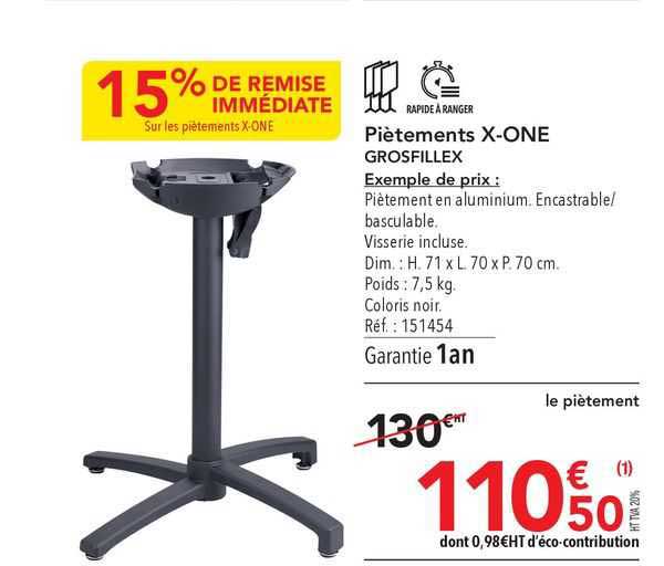 piètements x-one grosfillex
