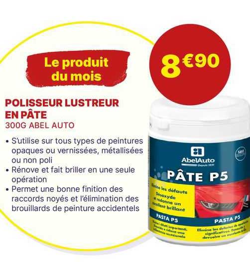 polisseur lustreur en pâte