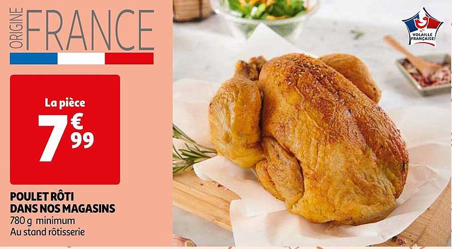 poulet rôti dans nos magasins