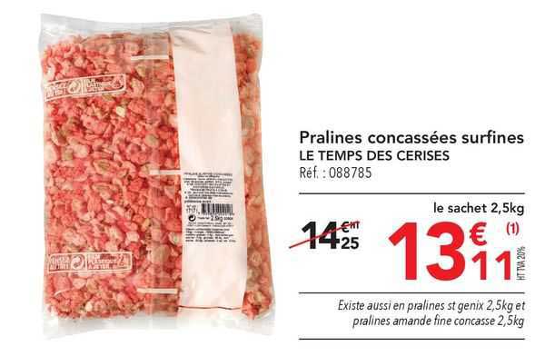 pralines concassées surfines le temps des cerises