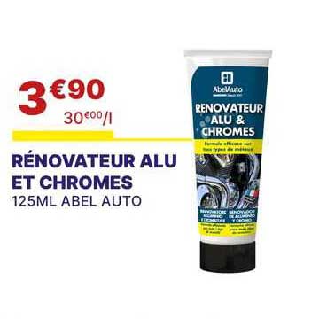 rénovateur alu et chromes abel auto