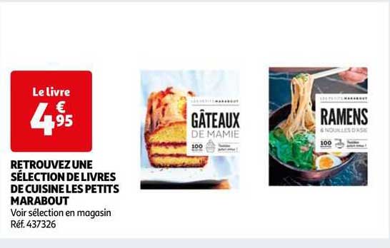 retrouvez une sélection de livres de cuisine les petits marabout