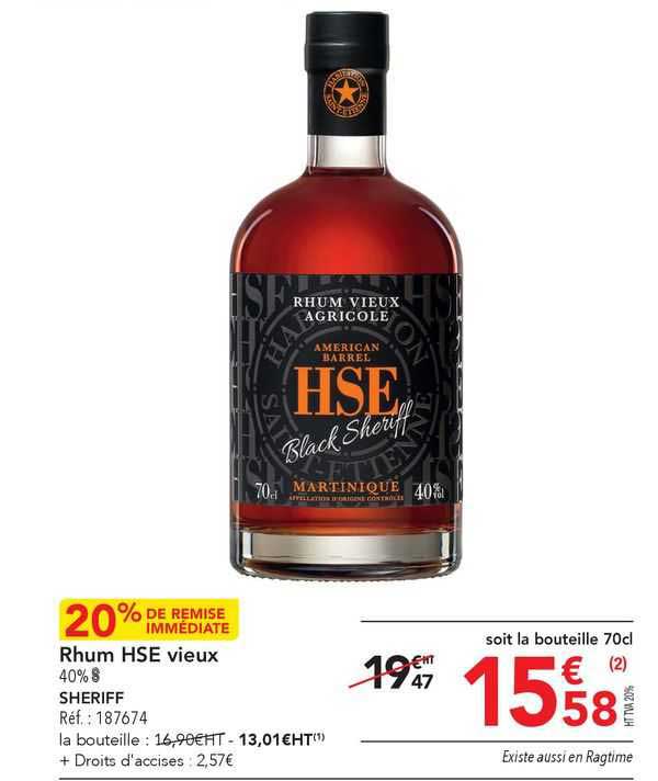 Rhum Hse Vieux Sheriff