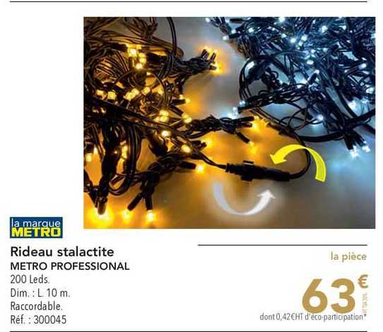 rideau stalactite metro professional