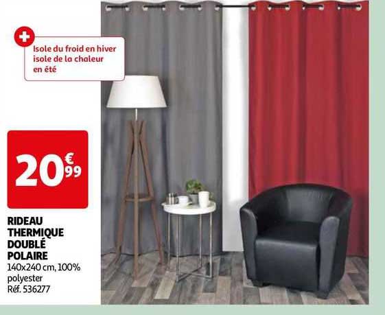 Rideau Thermique Doublé Polaire