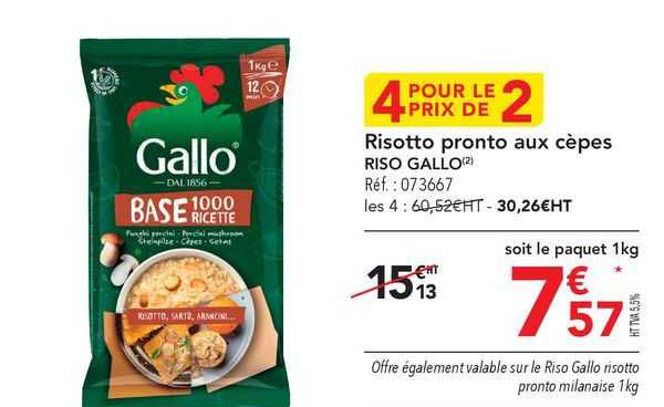 risotto pronto aux cèpes riso gallo