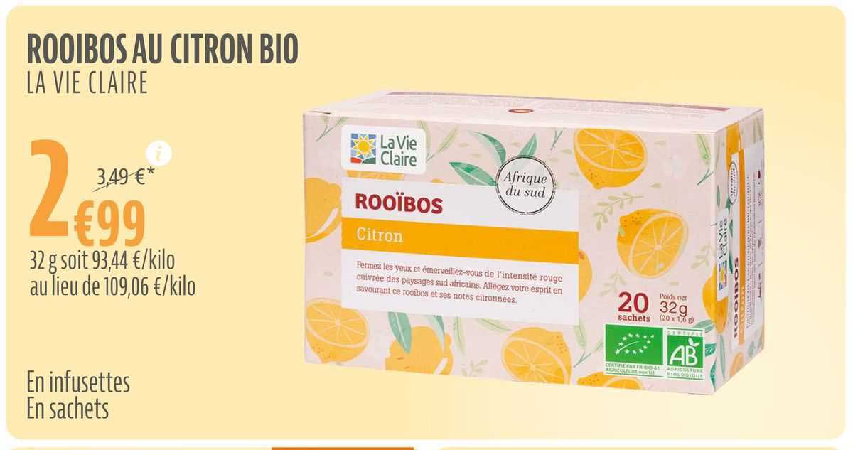 rooibos au citron bio