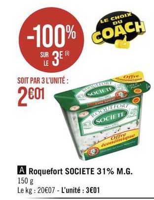 Roquefort Société 31% Mg