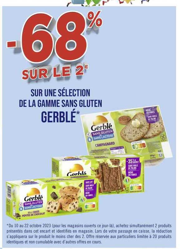 Sans Gluten Gerblé -68% Sur Le 2e