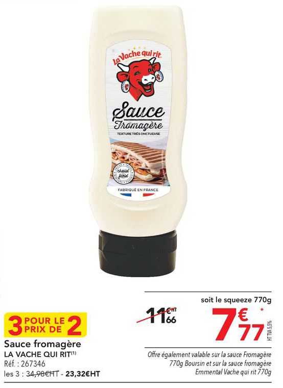 Sauce Fromagère La Vache Qui Rit