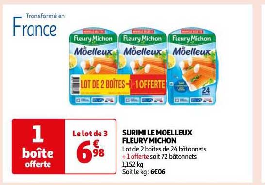 surimi le moelleux fleury michon