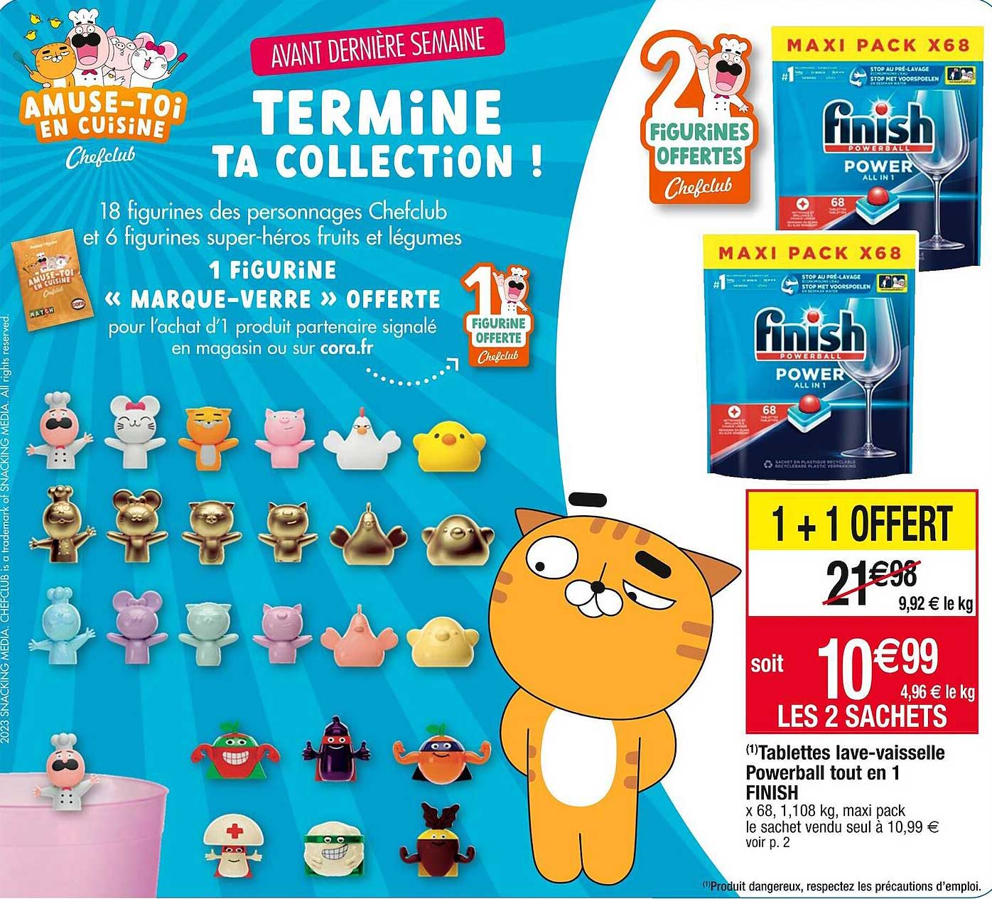 tablettes lave-vaisselle powerball tout en 1 finish