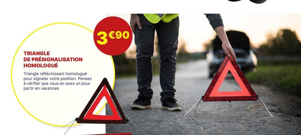 Triangle De Présignalisation Homologué