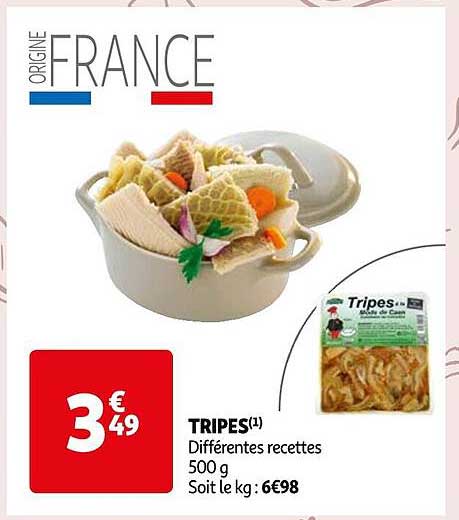 tripes différentes recettes