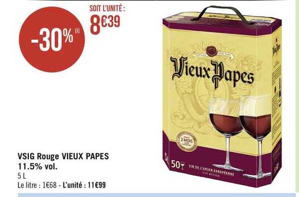 vsig rouge vieux papes
