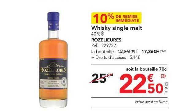 whisky single malt rozelieures