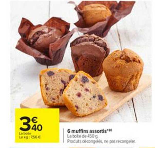 6 Muffins Assortis