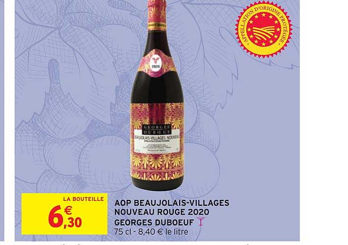 aop beaujolais-villages nouveau rouge 2020 georges duboeuf
