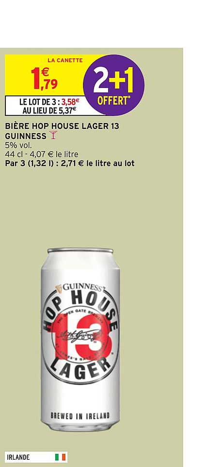 bière hop house lager 13 guinness