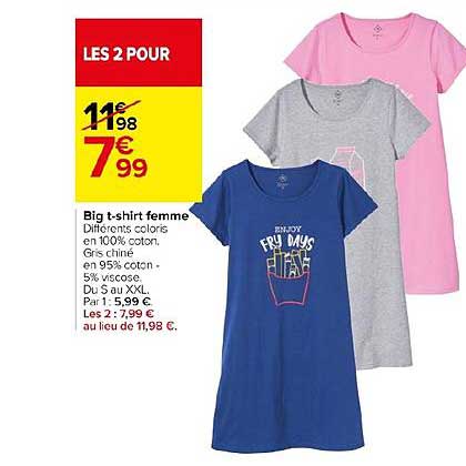 big t shirt femme