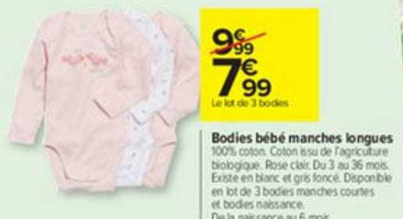 Bodies Bébé Manches Longues