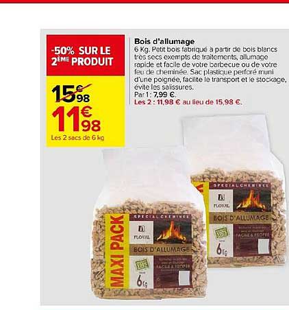 Bois D'allumage -50% Sur Le 2ème Produit