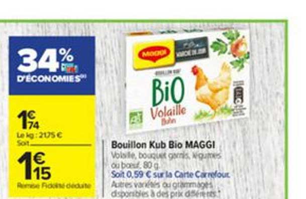 Bouillon Kub Bio Maggi