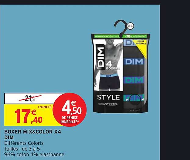 Boxer Mix&color X4 Dim