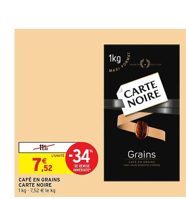 Café En Grains Carte Noire